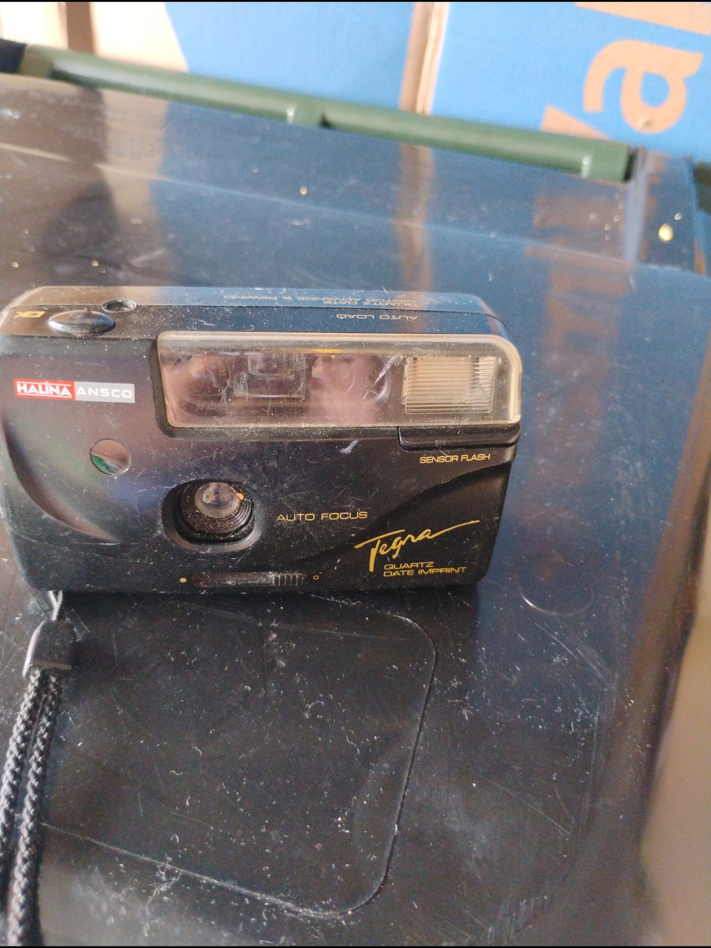 Tegra Quartz Date Imprint 35mm Film Camera - Black